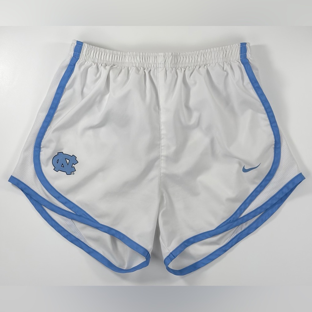 Nike UNC Tar Heels Tempo Running Shorts Women XS White Carolina Blue DriFIT NCAA